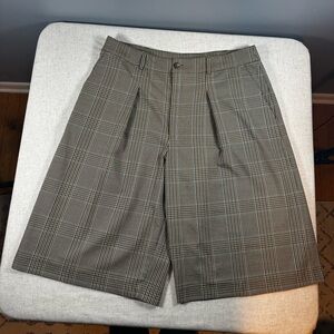 Lauren Ralph Lauren Vintage Plaid Pleated Shorts Size 16